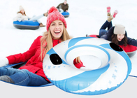 Muebles al aire libre inflables 0.40m m 16ga de los tubos inflables coloridos de la nieve para los niños de los adultos proveedor