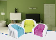 Silla inflable coloreada del sofá que sorprende que se reúne PVC al aire libre inflable los 74X74X64Cm de los muebles proveedor
