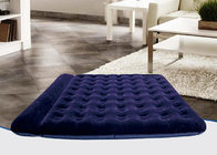 Solo colchón inflable doble azul marino reunido plegable del colchón neumático del PVC construido en almohada proveedor