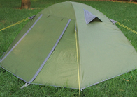 210*110CM Doble capa al aire libre refugio de campamento verde PU recubierto 190T tienda de trekking proveedor