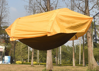 270*140CM Fuera amarillo resistente al agua 210T Polyester carpa portátil de campamento 70D Ripstop Nylon Mosquito Net hamaca 2 en 1 proveedor