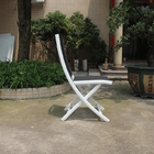 PVC plegable blanco europeo Mesh Back Aluminum Frame del sillón de la playa proveedor
