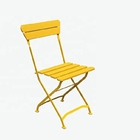 El marco revestido plegable amarillo al aire libre del tubo del polvo de metal del sillón de la playa dobla encima de ocioso de la playa proveedor