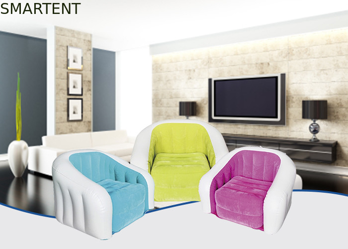 Silla inflable coloreada del sofá que sorprende que se reúne PVC al aire libre inflable los 74X74X64Cm de los muebles proveedor