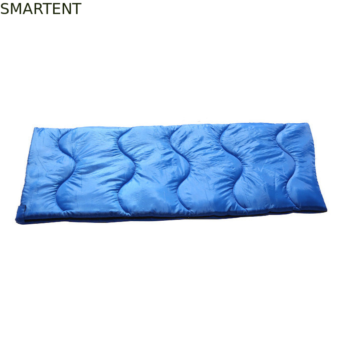 Bolso de dormir de poliéster mono azul de doble color a prueba de agua 190T 1.8KG 400GSM proveedor