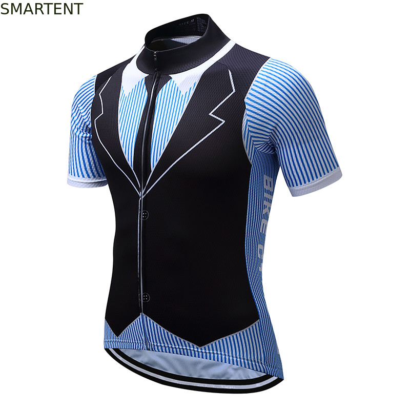Camiseta de ciclo sudada anti del deporte del jersey del tiempo fresco del poliéster de Maillot Ciclismo de los hombres proveedor
