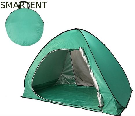 Tiendas de campamento automáticas abiertas rápidamente personalizadas con cubierta plateada de poliéster