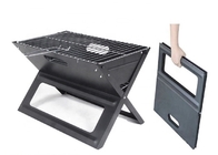 Prensa de sacador que acampa fresca de acero negra que sella la parrilla de los 45cm Dia Portable Folding Charcoal Barbecue proveedor