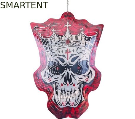 Comprar Ornamentos colgantes del metal de la vuelta de Rose Metal Wind Spinner 3D del conde de Halloween Fabricación en línea