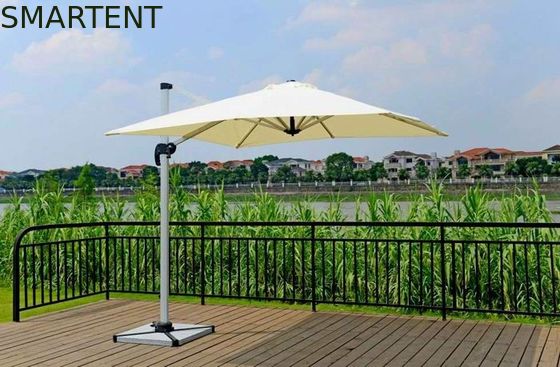 comprar soporte compensado al aire libre del granito del paraguas del paraguas del patio de los 2.5M Deluxe Rome Aluminum Fabricación en línea