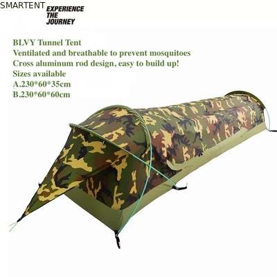 230*60*35CM Tiendas de campamento al aire libre Tienda de túnel camuflado portátil para 1-2 personas Impermeable y fácil de transportar proveedor