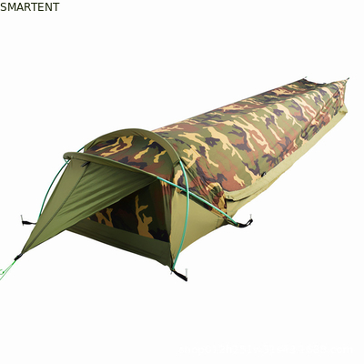 230*60*35CM Tiendas de campamento al aire libre Tienda de túnel camuflado portátil para 1-2 personas Impermeable y fácil de transportar proveedor