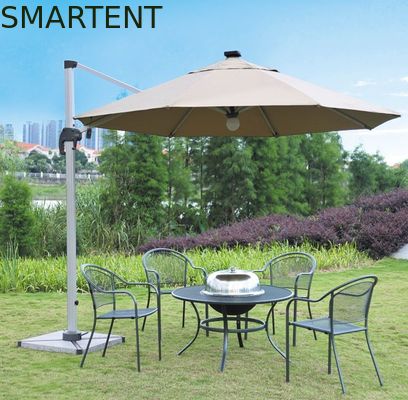 Comprar Parasol teledirigido del patio del paraguas de la playa del paraguas el 150cm doble de aluminio de la sombrilla Fabricación en línea