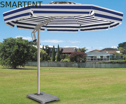 Comprar El lado poste rayó el chalet echado a un lado doble de la calle de las compras del parasol de la playa del paraguas del patio Fabricación en línea