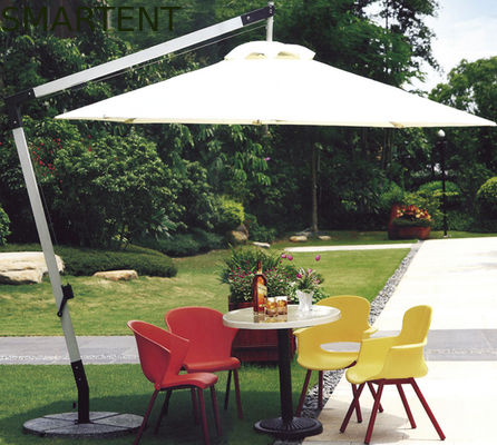 Comprar paraguas compensado redondo del paraguas de los 2.5M Beige Double Patio base giratoria de 360 grados Fabricación en línea