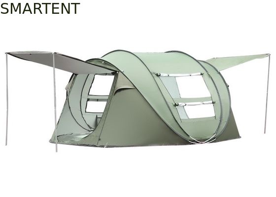 Comprar Ventana de pantalla panorámica transpirable verde 190T PU Revestida con poliéster tienda de campamento pop up para actividades al aire libre Fabricación en línea