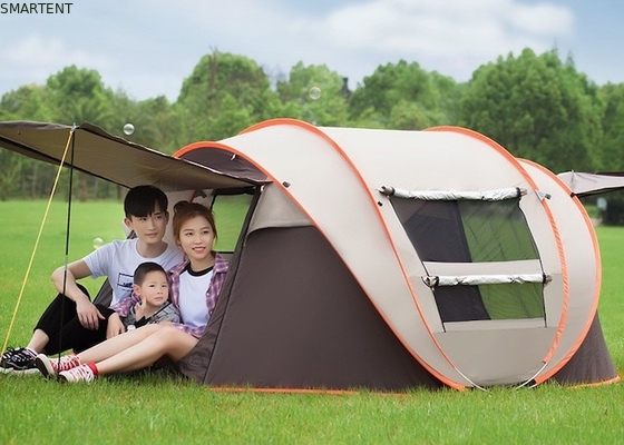 Ventana de pantalla panorámica transpirable verde 190T PU Revestida con poliéster tienda de campamento pop up para actividades al aire libre proveedor
