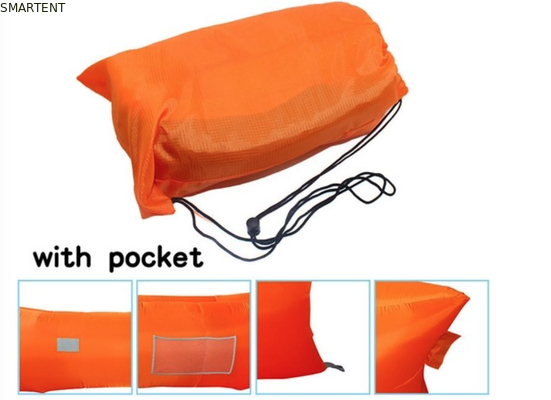 Neón de exterior impermeable Ripstop de nylon 260x70cm bolsas de dormir de montaña playa inflables sofá de aire flojo proveedor