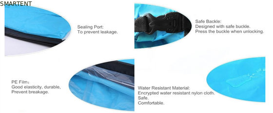 Neón de exterior impermeable Ripstop de nylon 260x70cm bolsas de dormir de montaña playa inflables sofá de aire flojo proveedor