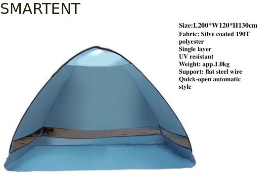 Comprar Tienda de acampada automática para exteriores 200 X 120 X 130CM 190T Toldo de playa de poliéster Fabricación en línea