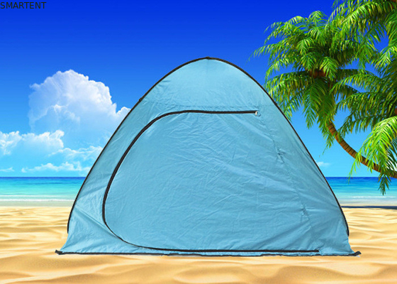 Tiendas de campamento automáticas abiertas rápidamente personalizadas con cubierta plateada de poliéster proveedor