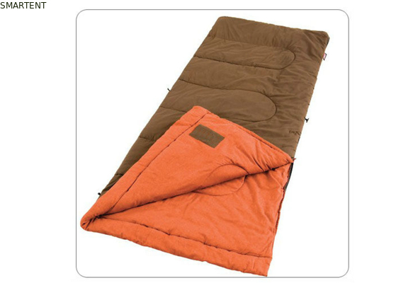 Envase de franela marrón rectangular envase de polipaño marrón de montaña bolsas de dormir para uso único proveedor