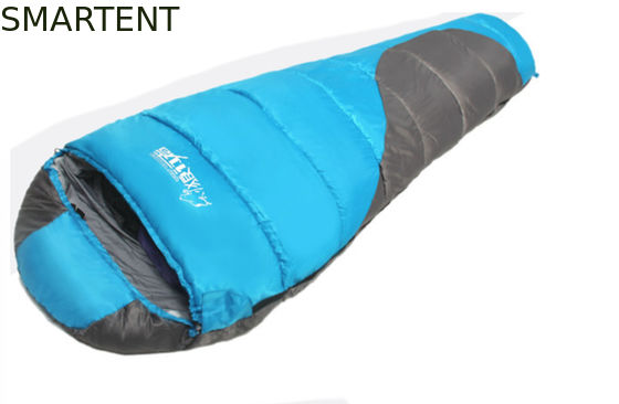 Comprar Polyester de doble color revestido 210T 215 * 75CM 90% de pato hacia abajo llenando bolsas de dormir de montaña cálido resistente al viento relaja bolso de cierre Fabricación en línea