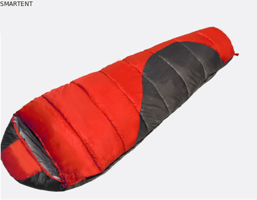Polyester de doble color revestido 210T 215 * 75CM 90% de pato hacia abajo llenando bolsas de dormir de montaña cálido resistente al viento relaja bolso de cierre proveedor