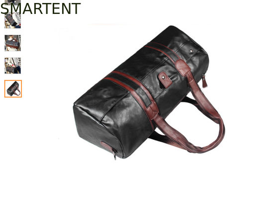 Comprar El viaje impermeable para hombre negro empaqueta el petate de cuero del gimnasio los 53X18X21cm Fabricación en línea