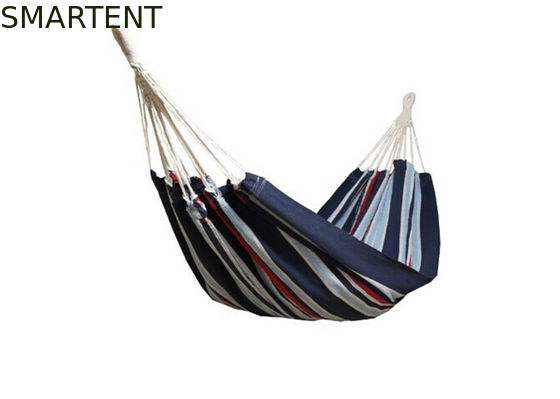 Comprar Doblez portátil del viaje al aire libre encima de la hamaca que acampa de la cuerda del algodón de la tela de Heacy Cancas de la sola persona Fabricación en línea
