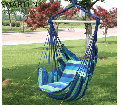 Comprar Lona gruesa del color azul de encargo al aire libre que oscila la silla portátil de la ejecución del dormitorio del dormitorio de la hamaca que acampa Fabricación en línea