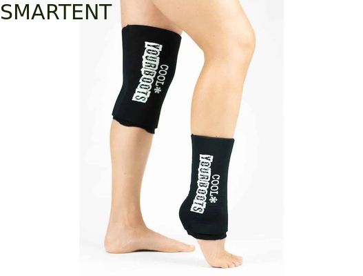 Comprar manga fresca Spandex negro reutilizable Lycra del hielo del gel de la poliacrilamida de encargo del deporte de los 25x11CM Fabricación en línea
