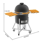 Metal al aire libre Shell Kamado Charcoal Barbecue Grill de acero 22 pulgadas proveedor