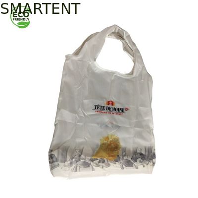 Comprar Color blanco amistoso de impresión de encargo del bolso de compras de los accesorios RPET 210T de 60 de los X 44CM Eco Fabricación en línea