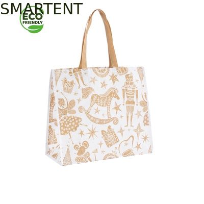 Comprar Aduana amistosa de los accesorios de 45 de x 40 del X 15CM Eco que imprime al comprador tejido el 100% RPET Fabricación en línea