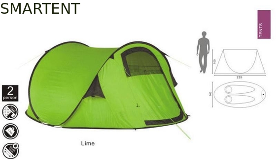 180X235X100CM Tienda de campamento a medida para exteriores impermeable recubierta de poliéster 190T para 3 personas proveedor