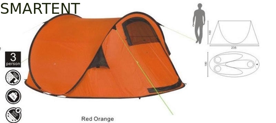 180X235X100CM Tienda de campamento a medida para exteriores impermeable recubierta de poliéster 190T para 3 personas proveedor