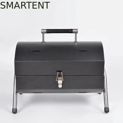 Comprar Parrilla plegable portátil fresca del carbón de leña del cilindro de la barbacoa del bidón de aceite para acampar al aire libre Fabricación en línea