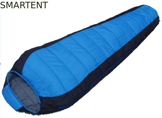 Comprar sacos de dormir anaranjados negros de encargo de la montaña del viaje del poliéster de la prenda impermeable 190T de los 230x80x50CM Fabricación en línea