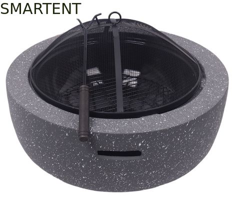 Comprar Hoyo portátil fresco del fuego del diseño los 59.5*34.5cm del MGO que acampa de la parrilla de acero de piedra de la barbacoa Fabricación en línea
