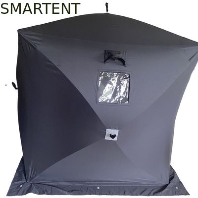 Comprar El refugio del hielo del 147*147*165CM ventiló el poliéster negro 150D para acampar del aire libre Fabricación en línea