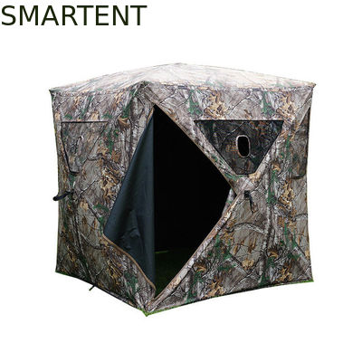 Comprar La PU del camuflaje cubrió la tienda de caza impermeable del poliéster 210D Windows 1 - 2 personas el 147*147*170CM Fabricación en línea