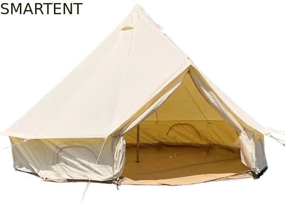 Comprar Campamento familiar Campamento con campana de carpa núcleo PU3000mm recubierto 285G de algodón resistente al viento 400*400*250CM Fabricación en línea