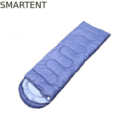 Comprar Bolso de dormir de montaña de poliéster para exteriores de 190T azul resistente al agua 210*75cm Fabricación en línea