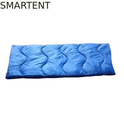 Comprar Bolso de dormir de poliéster mono azul de doble color a prueba de agua 190T 1.8KG 400GSM Fabricación en línea