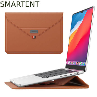 Comprar Moda de lujo marrón de PU portátil Liner Case bolso de manga para los profesionales en movimiento Fabricación en línea
