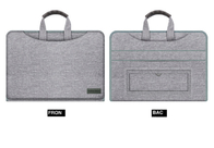 Bolso de ordenador portátil de Oxford gris con elementos de moda y diseño de costuras proveedor