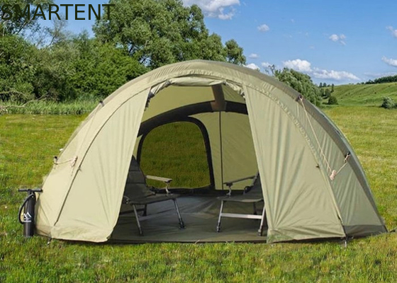 2 personas refugio de pesca impermeable 210D Oxford carpas inflables de campamento 320 * 250 * 160CM proveedor