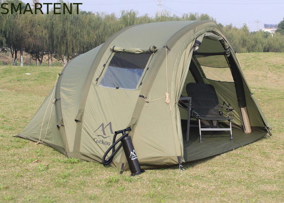 2 personas refugio de pesca impermeable 210D Oxford carpas inflables de campamento 320 * 250 * 160CM proveedor