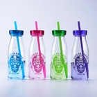 Botellas de agua plásticas promocionales 450ML del entrenamiento de la botella de la bebida de la moda con Straw Milk Flask proveedor